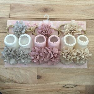 Sock and headband set never used